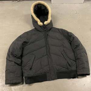 Y2K fur hood puffer jacket